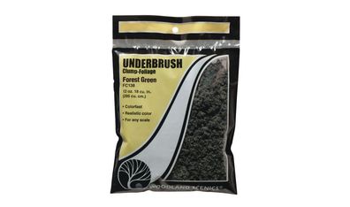 Woodland Scenics WFC138 Landschaftsbau Underbrush - Beflockungsmaterial waldgrün Btl