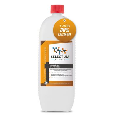 Salzsäure 30% 1 Liter 1,4 Kg UN1789 Chlorwasserstoffsäure Toilettenreinigung