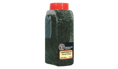 Woodland Scenics WFC1637 Landschaftsbau Underbrush - Beflockungsmaterial dunkelgrün S