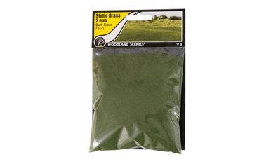 Woodland Scenics WFS613 Landschaftsbau 2mm Static Grass Dark Green