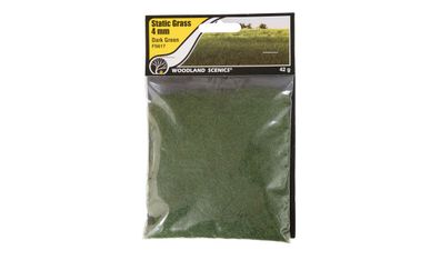 Woodland Scenics WFS617 Landschaftsbau 4mm Static Grass Dark Green