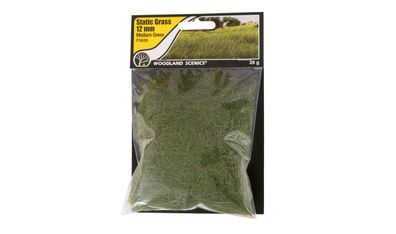 Woodland Scenics WFS626 Landschaftsbau 12mm Static Grass Medium Green