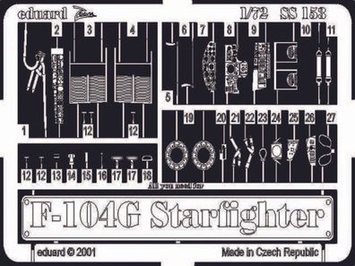 Eduard Accessories 1:72 SS153 F-104G Starfighter