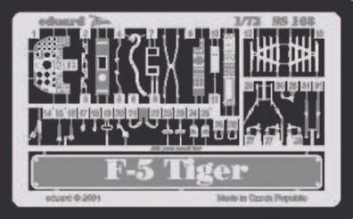 Eduard Accessories 1:72 SS168 F-5E Tiger II
