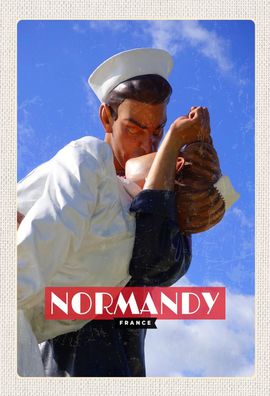 Schild Spruch Normandy Normandie France Frankreich Kuss JW