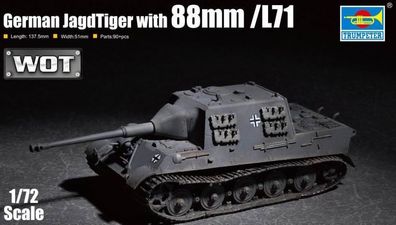 Trumpeter 1:72 7166 German JagdTiger with 88mm / /71