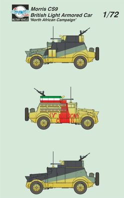 Planet Models 1:72 129-MV133 Morris CS9 British Light Armored Car ‘North African Camp