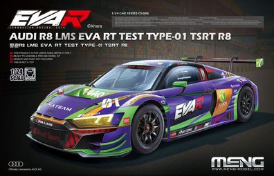 MENG-Model 1:24 CS-008 Audi R8 LMS EVA RT TEST TYPE-01 TSRT R8