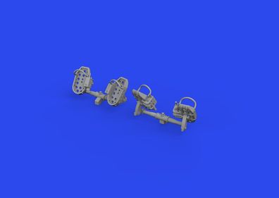 Eduard Accessories 1:32 Bf 109E rudder pedals late PRINT 1/32