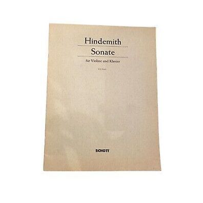 3211 Paul Hindemith SONATE FßR Violine UND Klavier + Abb