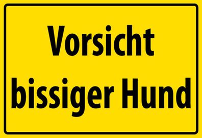 Schild Heizraum Vorsicht bissiger Hund Warnung JW