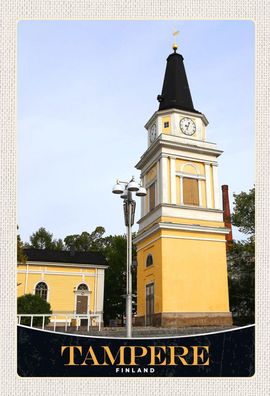 Schild Spruch Tampere Finland Finnland Kirchturm JW