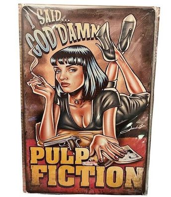 Nostalgie Retro Blechschild "Pulp Fiction " 30x20 000AP