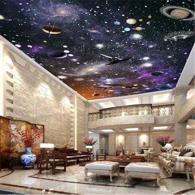 Vlies Fototapeten Dachtapeten Dachbilder Decke 3D Sternenhimmel Universum 12225