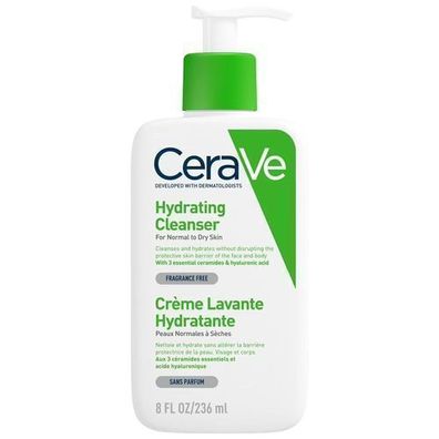 CeraVe Hydratisierende Reinigungsmilch für Normale bis Trockene Haut, 236 ml