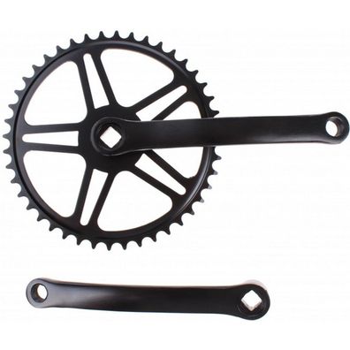 VWP Kurbelgarnitur Vinty 44T 170 mm Schwarz für Vierkantachse