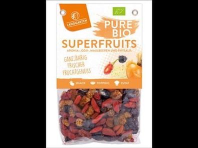 Landgarten 6x Bio Superfruit Mix 120g 120g