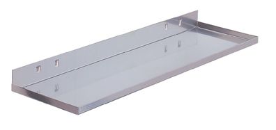 Ablageplatte B350xT125mm alufarben f. Lochplatte Rasterplan