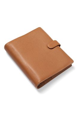 Filofax Norfolk A5 Organizer Almond Braun Leder Zeitplaner Ringbuch 38mm Ringe 022634