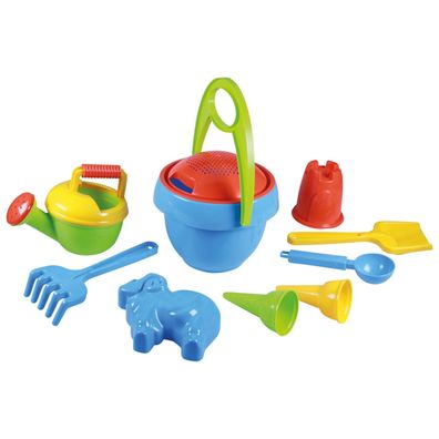 LENA Happy Sand Sandset 10-tlg. – Eimer Schaufel Sandkasten Strand