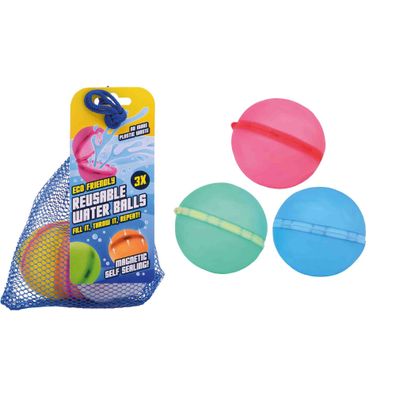 Aqua Fun Wasserbomben wiederverwendbar magnetisch 3er Set