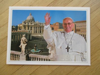 Radio Vatikan Pater Eberhard von Gemmingen - Autogramm Postkarte Papst Franziskus!!!