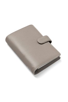 Filofax Norfolk Personal Terminplaner Taupe Beige Leder A6 Agenda 30mm Ringung 022642