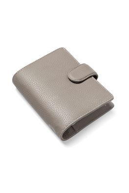Filofax Norfolk Pocket Organizer Taupe Beige Leder Planer A7 Agenda 25mm Ringe 022641