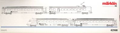 Märklin H0 42168 Set Pendelzug SBB 4 x Einheitswagen Typ IV OVP (4553h)