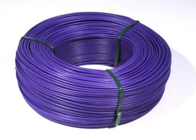 Schneider 5049 Qualitäts-Schwachstromlitze 18x0,50 violett 100m 0,14mm² (0,135€/1m)