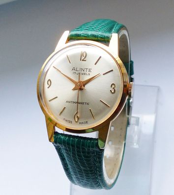 Schöne Alinte Classic 17Jewels Unisex Vintage Armbanduhr