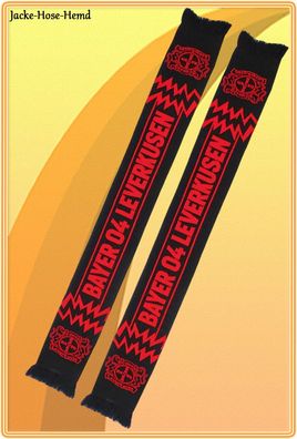 Schal Bayer 04 Leverkusen Logo Löwe Rot Fanartikel Wendeschal Gr. 155x19cm NEU