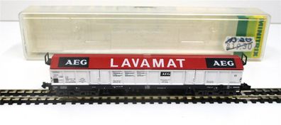 Spur N Minitrix 13567 Hubschiebedachwagen AEG Lavamat DB OVP (5446K)