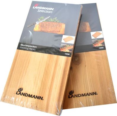 4-er Set BBQ Küchen-Schneidebrett Grillbretter Holz Räucherbretter von Landmann