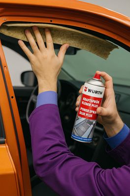 WüRTH Kraft Sprühkleber Plus - Hochleistung Kleber