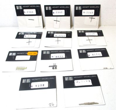 Spur H0 Weinert 2361/62/63/64/65/66/8465/8622/9221/22/9893 Konv. E-Teile (Z104/6e)