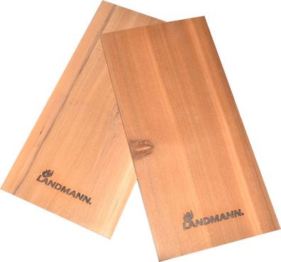 2-er Set BBQ Küchen-Schneidebrett Grillbretter Holz Räucherbretter Landmann NEU