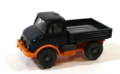 Wiking H0 1/87 Unimog Pritsche schwarz-orange (64/13)