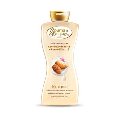 Spuma di Sciampagna Mandelmilch & Karite Butter Badedusche 650ml - idratante