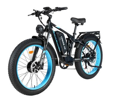 E-Mountainbike 26" mit 52V/25Ah Akku,  Peak, 62 km/h, 150 kg Zuladung & 7-Gang