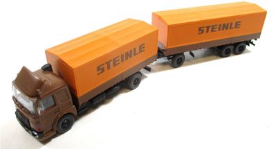 Wiking H0 1/87 MAN LKW Hängerzug Pritsche-Plane Steinle ohne OVP