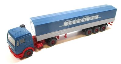 Wiking 1/87 MB LKW Pritschensattelzug Speditoion Dören rot blau o. OVP