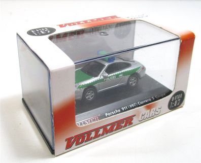 Vollmer H0 1/87 1642 Porsche 911 Carrera S Coupe Polizei in OVP