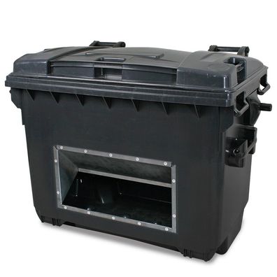 BRB Streugutbehälter mit Entnahmeöffnung, Inhalt 660 Liter, BxTxH 1360x765x1000 mm