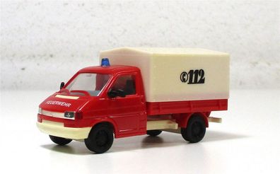 Modellauto H0 LKW Volkswagen T3 Pritsche/Plane Feuerwehr