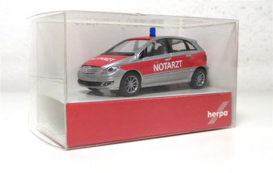 Modellauto H0 1/87 Herpa 046985 MB B-Klasse Notarzt
