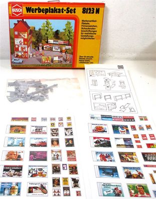 Busch N 8123 Werbeplakat-Set 70er/80er Jahre OVP (Z114-06g)