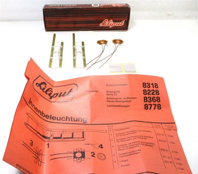 Liliput H0 8228 Innenbeleuchtung Schürzenwagen OVP (Z82-11h)