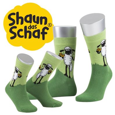 Shaun das Schaf-Socken, 80 % Bio Baumwolle, mit Motiv Keks, Schafe, Made in Germany