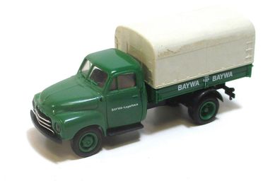 Brekina H0 1/87 LKW Opel Blitz BayWa Pritsche/Plane
